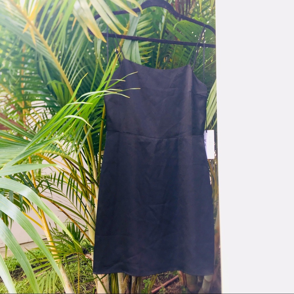 Gorgeous Black Silk Mini Dress - New with Tags -M